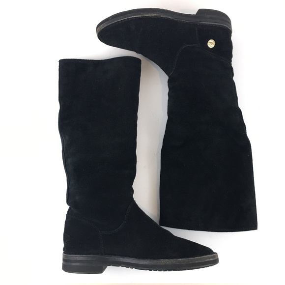 Jimmy Choo Suede Knee High Flat Boots Sz 35.5 - Picture 13 of 15